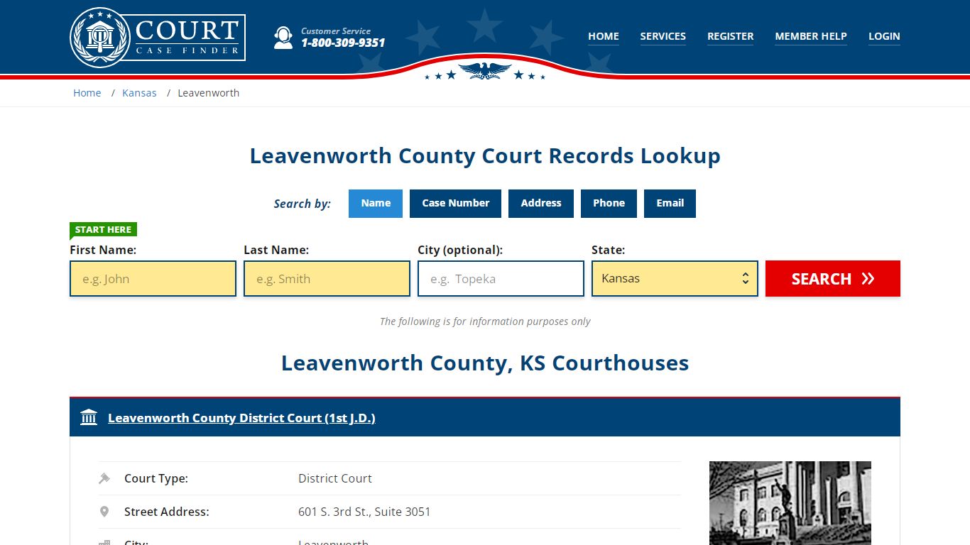 Leavenworth County Court Records | KS Case Lookup