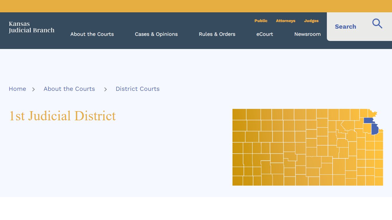 KS Courts - 1st Judicial District